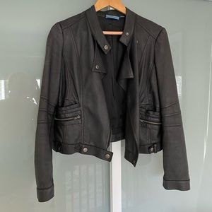Vera Wang Medium Faux Leather Jacket
